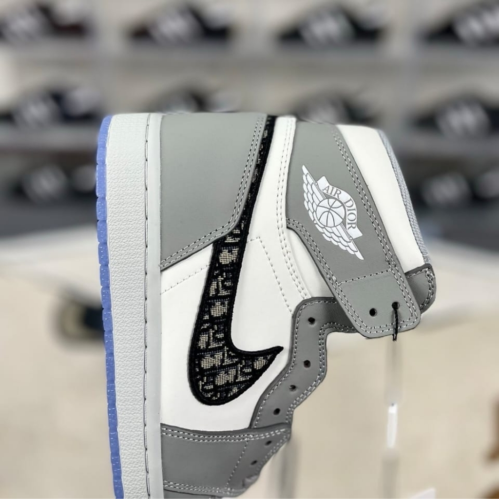 Nike Air Jordan 1 High OG x Dior White Wolf Grey CN8607 002 - Image 8
