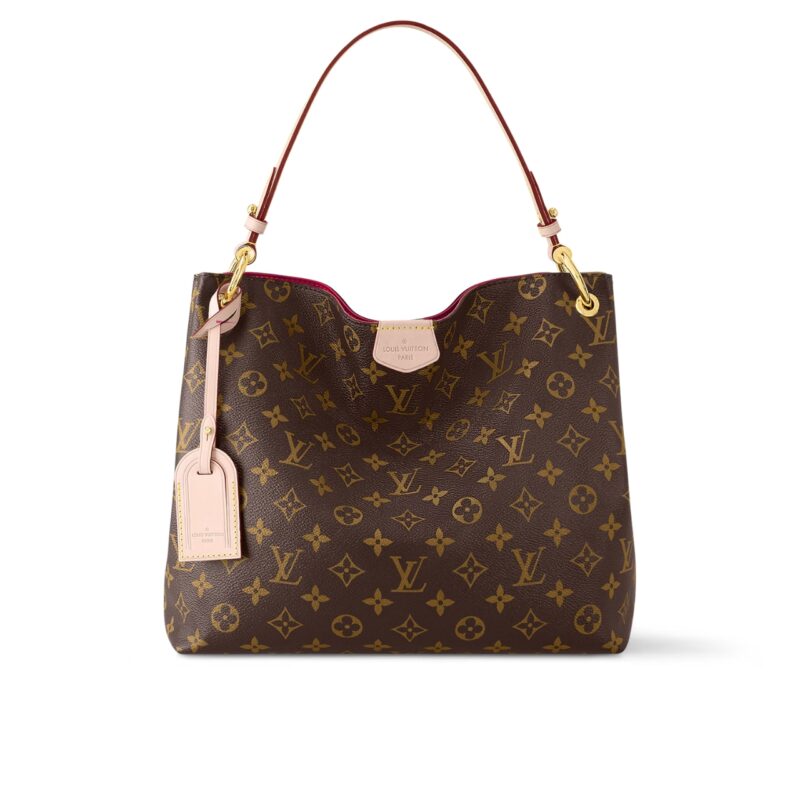 LOUIS VUITTON GRACEFUL PM MONOGRAM CANVAS RED 35CM