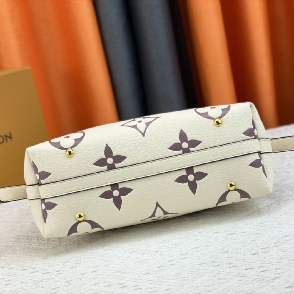 Louis Vuitton Carryall PM Bicolor Monogram Empreinte White Purple 29Cm - Image 4