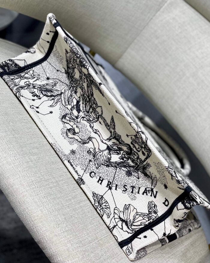 Alternative view of DIOR MEDIUM BOOK TOTE LATTE DIOR ZODIAC EMBROIDERY 36CM M1296ZRHZ M941