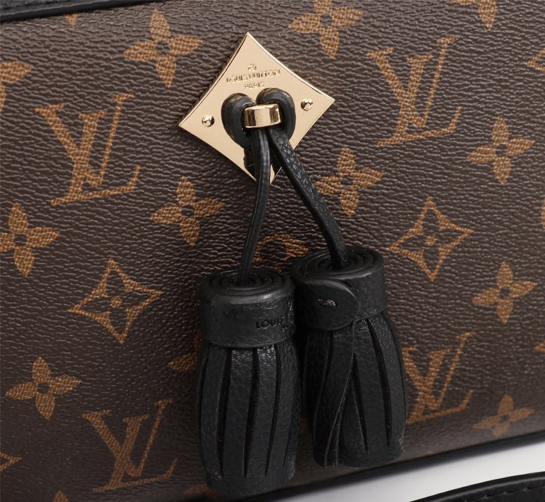 LOUIS VUITTON SAINTONG MONOGRAM CANVAS BLACK 22CM M43555 - Image 4