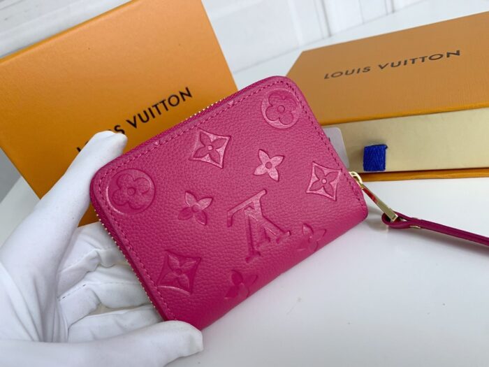 Alternative view of LOUIS VUITTON ZIPPY COIN PURSE MONOGRAM EMPREINTE DARK PINK 11CM M60067