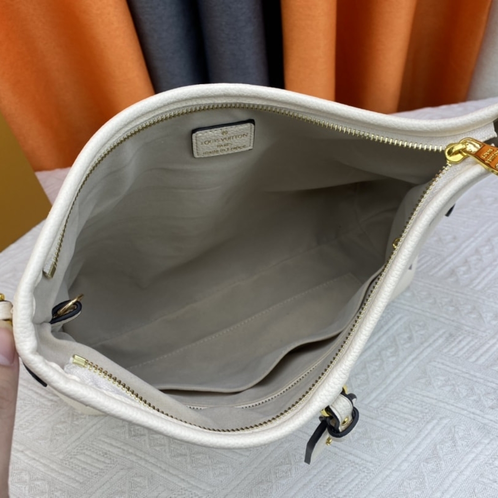 Louis Vuitton Carryall PM Bicolor Monogram Empreinte White Purple 29Cm - Image 6