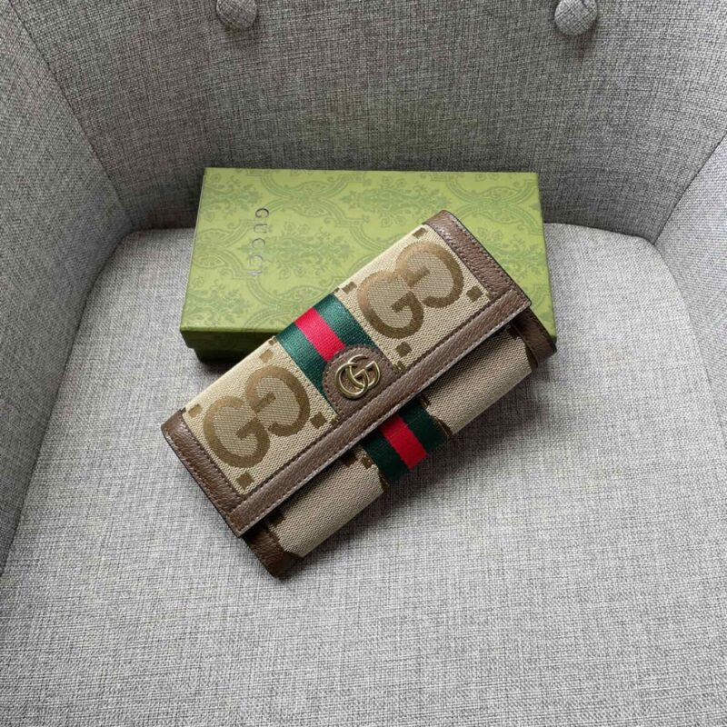 Alternative view of GUCCI OPHIDIA WALLET BEIGE 19CM 523153 UKMDG 2570