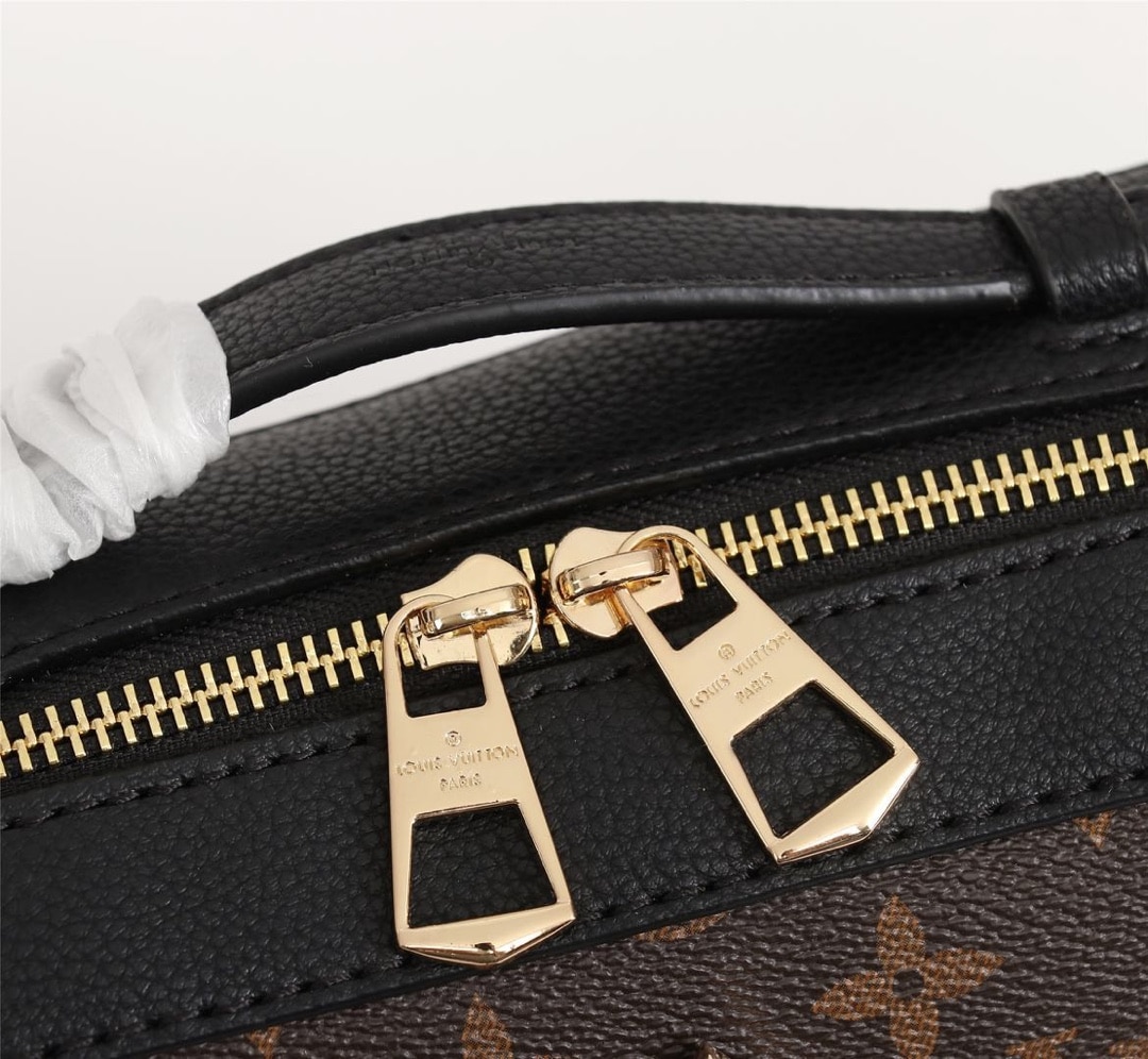 LOUIS VUITTON SAINTONG MONOGRAM CANVAS BLACK 22CM M43555 - Image 7