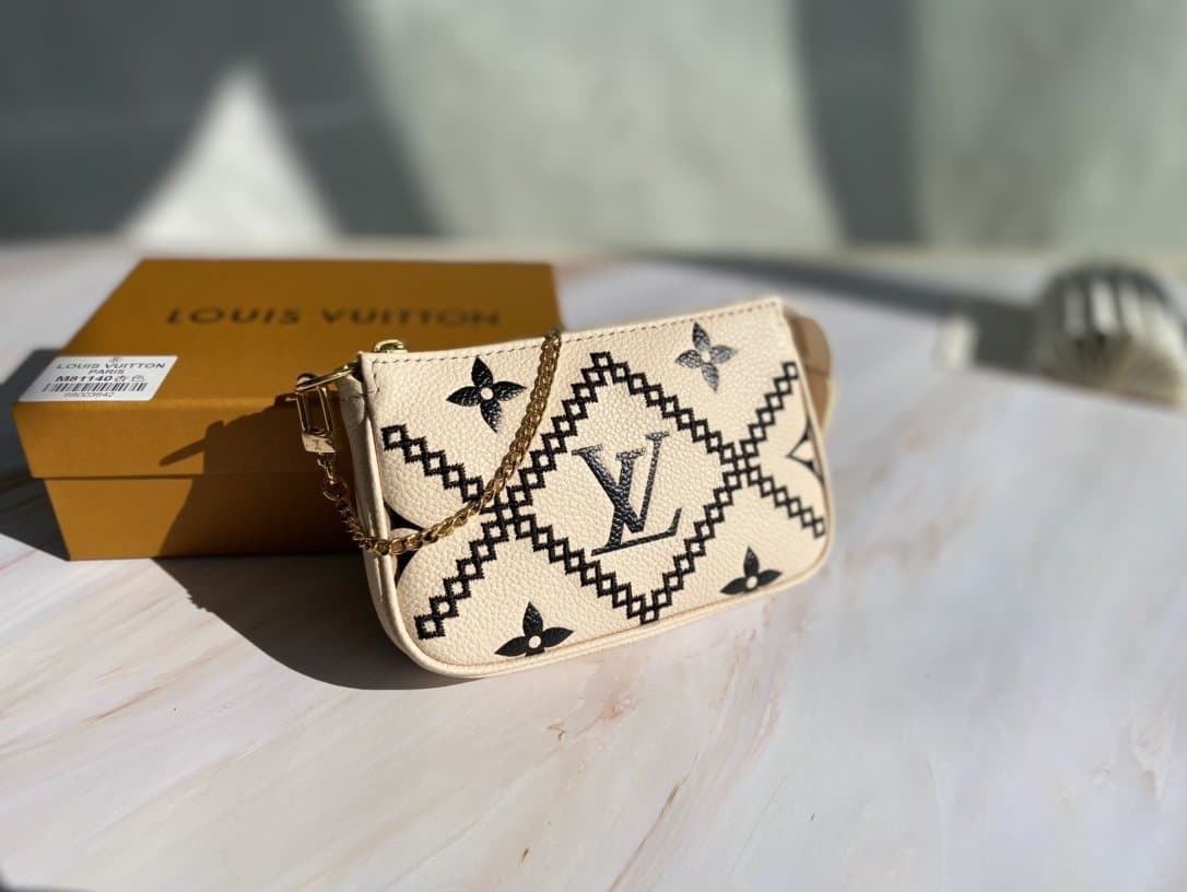 LOUIS VUITTON MINI POCHETTE ACCESSOIRES WHITE M81140 - Image 3