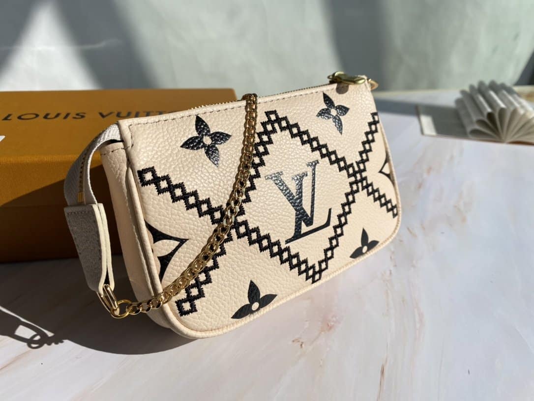 LOUIS VUITTON MINI POCHETTE ACCESSOIRES WHITE M81140 - Image 4