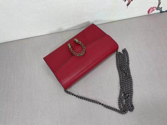 Alternative view of GUCCI WOMEN'S DIONYSUS GG SUPREME CHAIN BAG RED 401231 CAOGX 8990