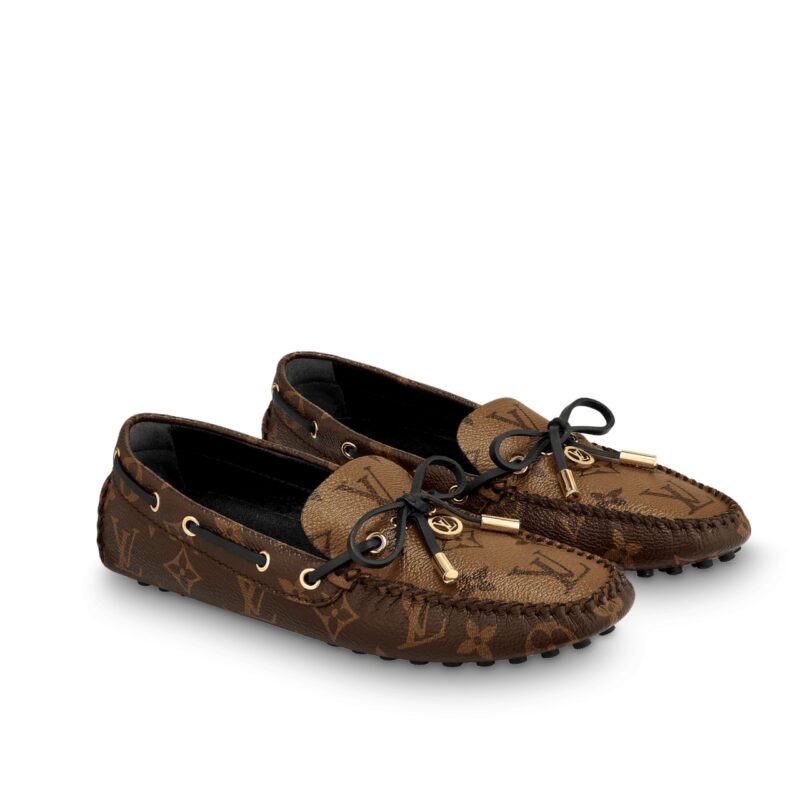 LOUIS VUITTON GLORIA FLAT LOAFERS BROWN 1ABV23