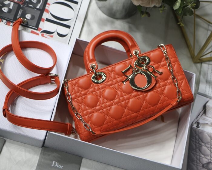 Alternative view of DIOR LADY D-JOY BRIGHT ORANGE CANNAGE M0540ONGE_M37O 26CM