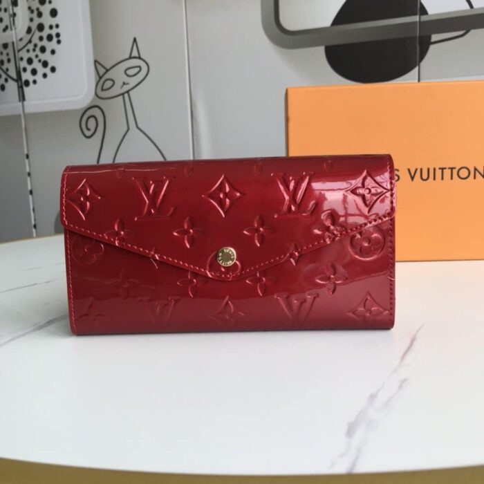Alternative view of LOUIS VUITTON SARAH WALLET MONOGRAM RED 19CM