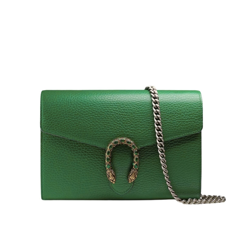 GUCCI WOMEN'S DIONYSUS MINI CHAIN BAG GREEN 20CM 401231 CAOGX 3120