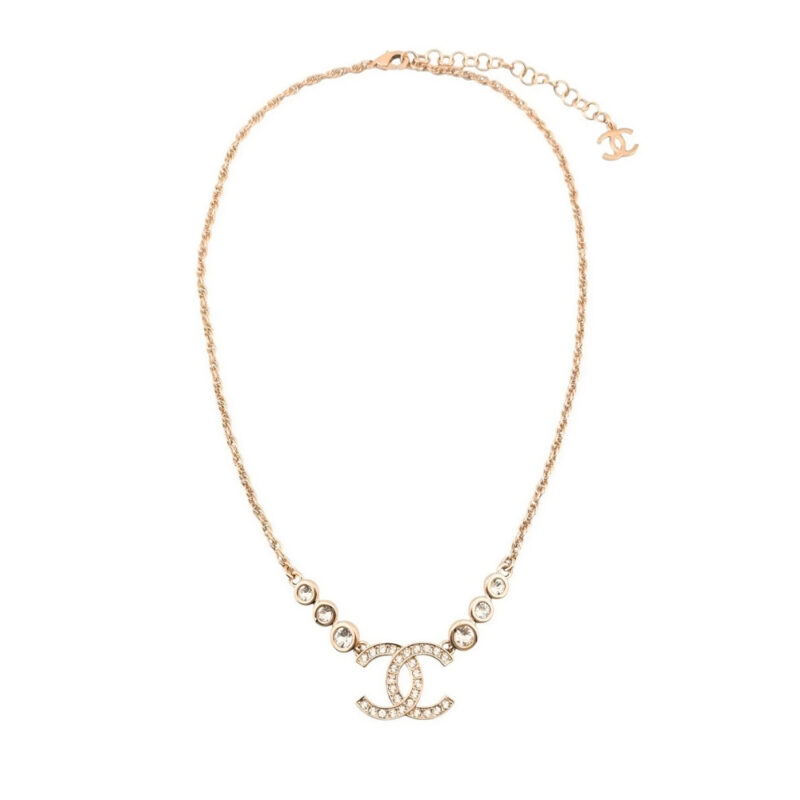 CHANEL CC GOLD METAL NECKLACE AB7026 B06561 NF088