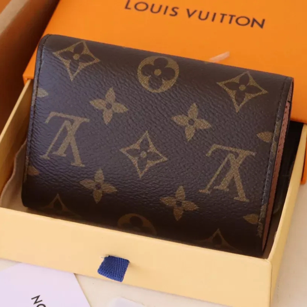 LOUIS VUITTON VICTORINE WALLET MONOGRAM ROSE BALLERINE 12CM M62360 - Image 4