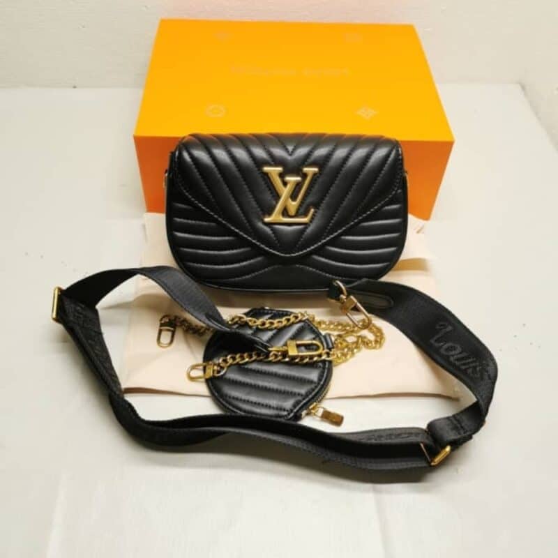 Alternative view of LOUIS VUITTON NEW WAVE MULTI POCHETTE 19CM BLACK M56461