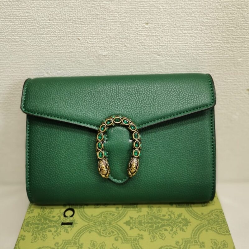 Alternative view of GUCCI WOMEN'S DIONYSUS MINI CHAIN BAG GREEN 20CM 401231 CAOGX 3120