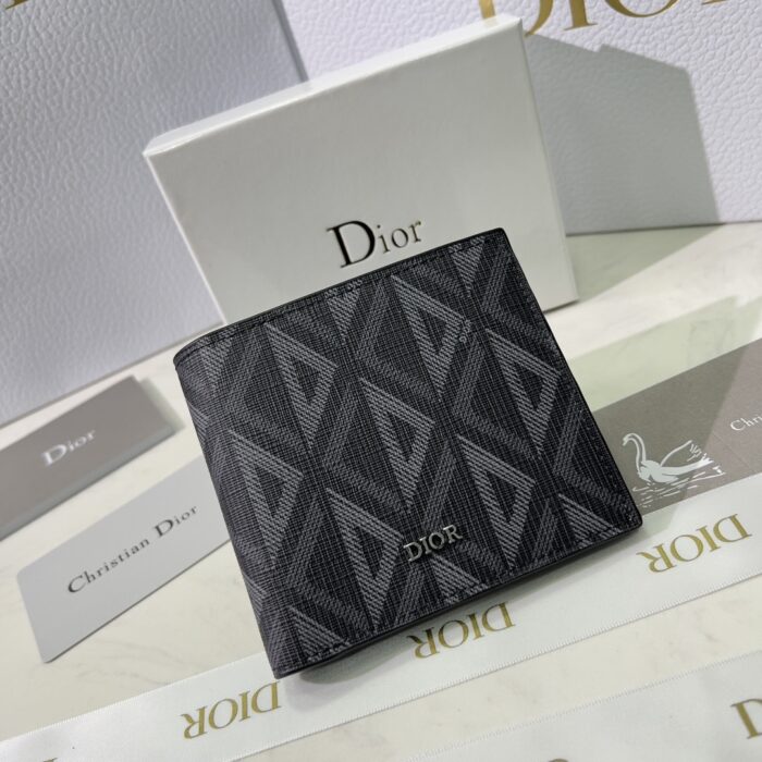Alternative view of DIOR WALLET BLACK CD DIAMOND CANVAS 11CM 2ESBH027DCO H43E