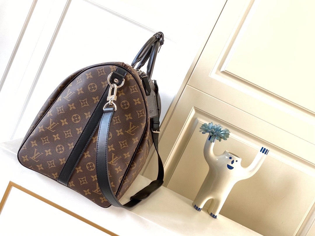 LOUIS VUITTON KEEPALL BANDOULIÈRE 55 MONOGRAM MACASSAR M56714 - Image 3