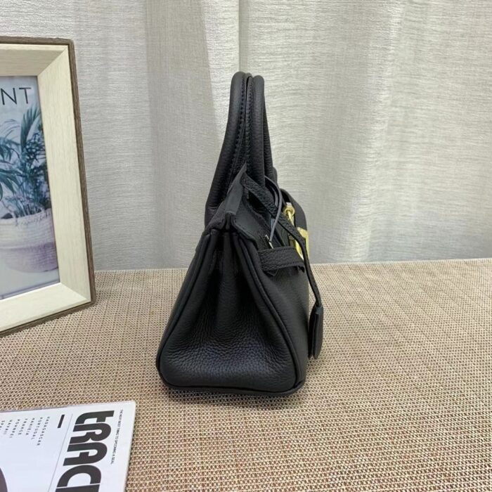 Alternative view of HERMES BIRKIN MINI GOLD HARDWARE EPSOM BLACK 20CM