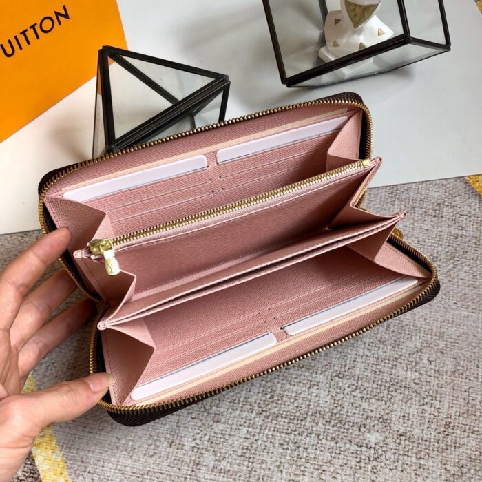 Alternative view of LOUIS VUITTON ZIPPY WALLET DAMIER EBENE N60046