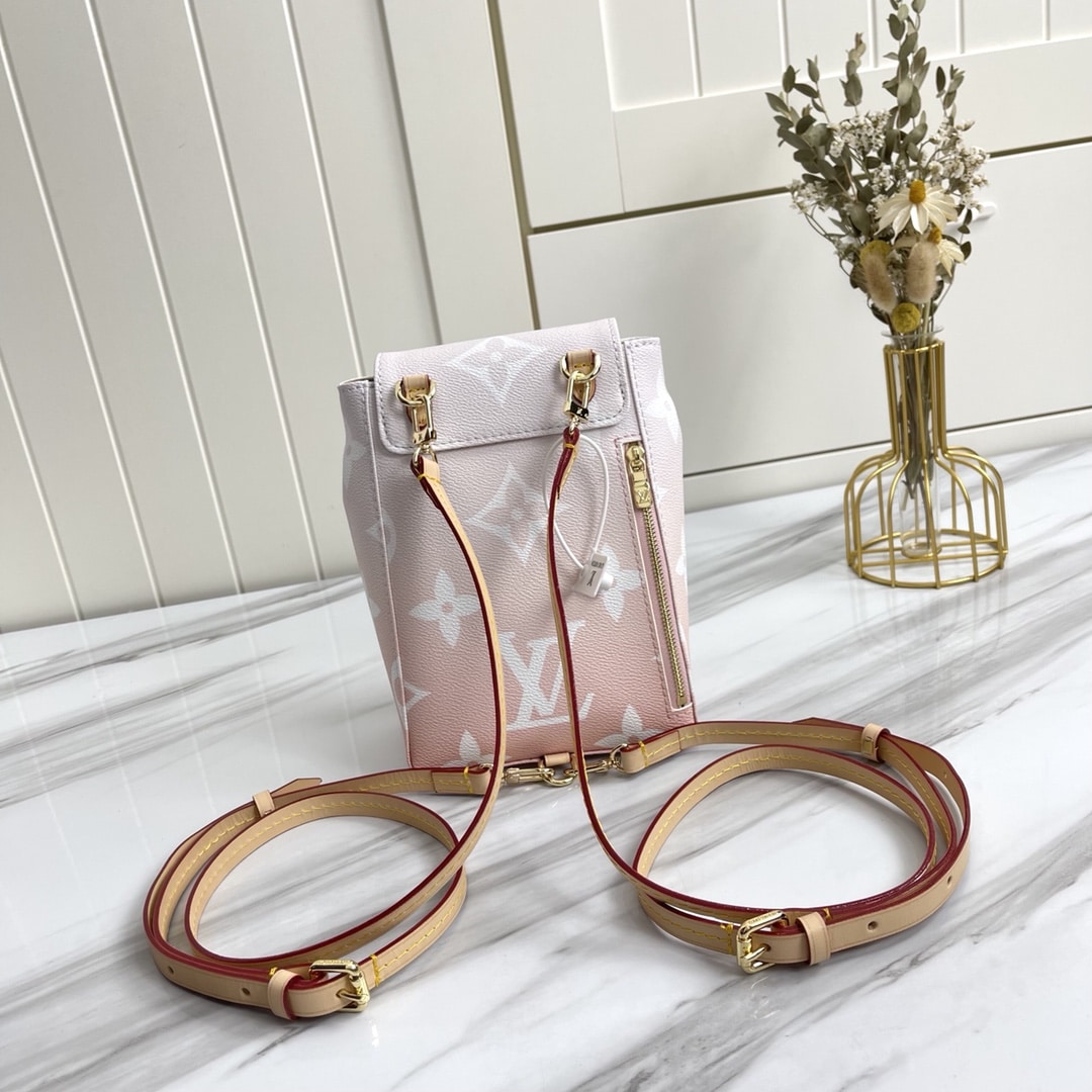 LOUIS VUITTON BLUSH OMBRE BACKPACK BELT BAG PINK 19CM - Image 5