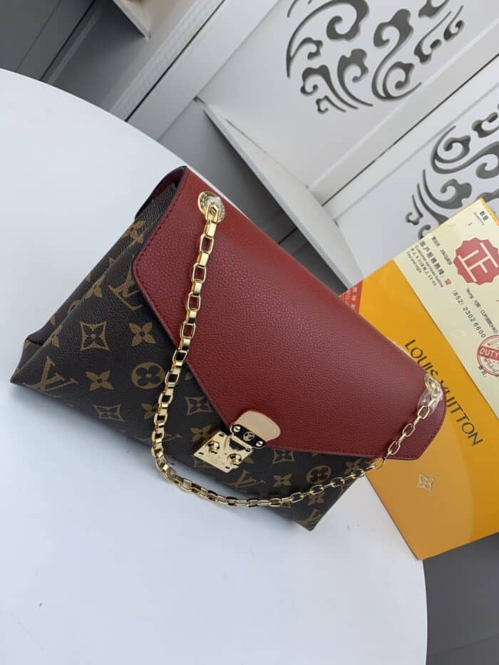 Alternative view of LOUIS VUITTON PALLAS CHAIN CANVAS MONOGRAM SHOULDER BAG