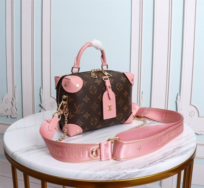 Alternative view of LOUIS VUITTON PETITE MALLE SOUPLE BAG MONOGRAM PINK 20CM