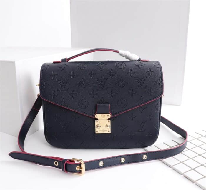 Alternative view of LOUIS VUITTON POCHETTE METIS MONOGRAM EMPREINTE NAVY BLUE 25CM M44071