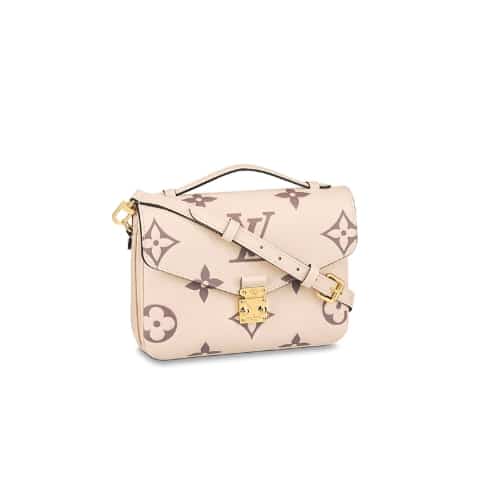 LOUIS VUITTON POCHETTE MÉTIS BEIGE 25CM