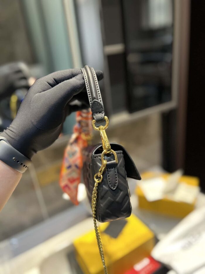 Alternative view of FENDI BAGUETTE MINI BLACK 20CM 8BS017A72VF15ZW