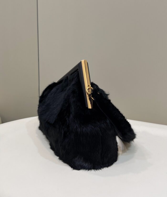 Alternative view of FENDI FIRST BLACK MINK BAG 32.5 CM