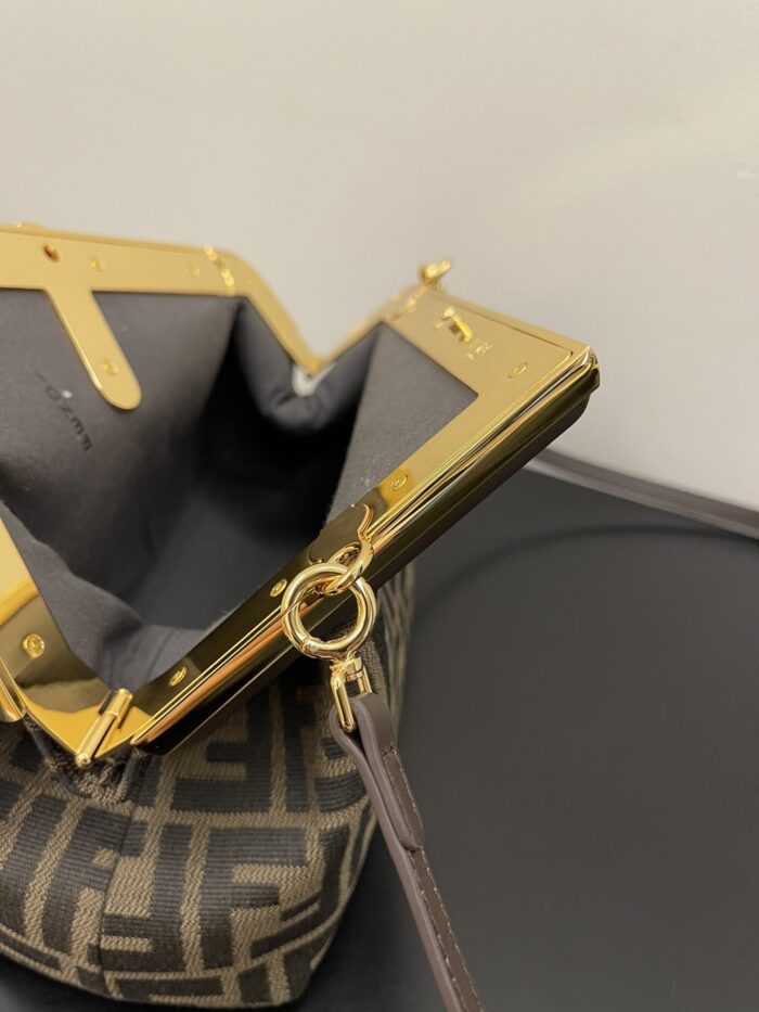 Alternative view of FENDI FIRST SMALL FF BROWN BAG 26CM