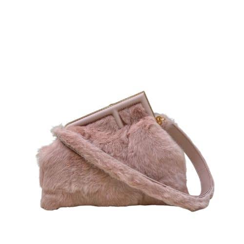 FENDI FIRST PINK MINK BAG 32.5 CM