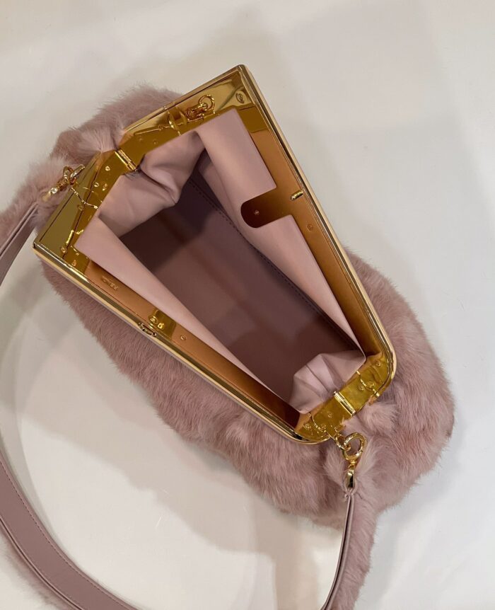 Alternative view of FENDI FIRST PINK MINK BAG 32.5 CM