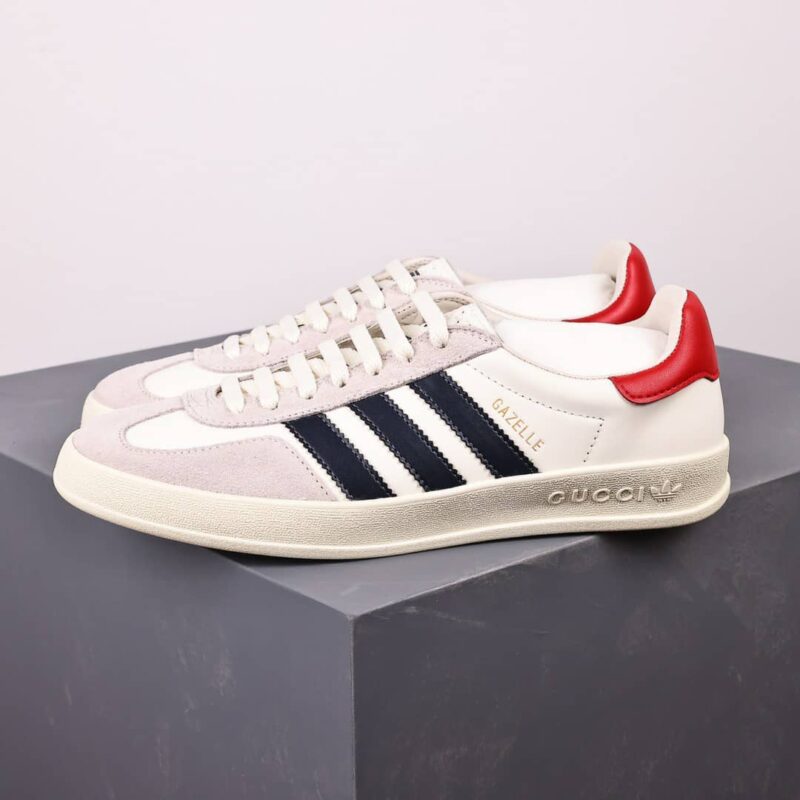 Alternative view of GUCCI x ADIDAS GAZELLE SNEAKER IN WHITE 707861 UTT10 9060