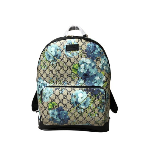 GUCCI GG BLOOMS BACKPACK BLUE BLOOMS 41CM 427042 KU2QN 8493