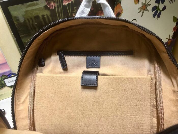 Alternative view of GUCCI GG SUPREME SMALL BLACK BACKPACK 41CM