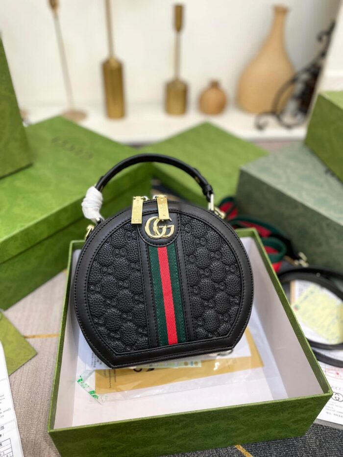 Alternative view of GUCCI OPHIDIAN ROUND BAG BLACK 20CM