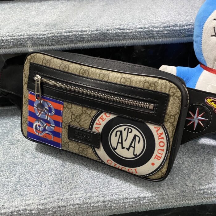 Alternative view of GUCCI GG BROWN NIGHT COURRIER BELT BAG 24CM