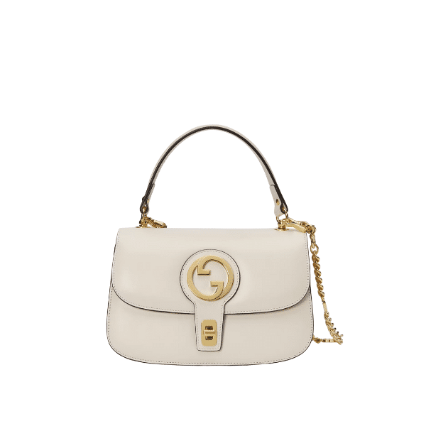 GUCCI BLONDIE TOP-HANDLE BAG WHITE 24CM 735101 UXX0G 9022