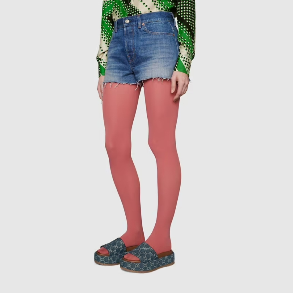 Gucci Women's Platform Slide Sandal GG Denim Blue 623212 2KQ00 4402 - Image 11