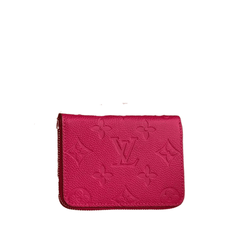 LOUIS VUITTON ZIPPY COIN PURSE MONOGRAM EMPREINTE DARK PINK 11CM M60067