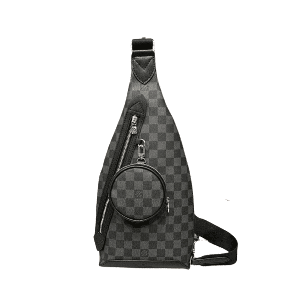 LOUIS VUITTON DUO SLING BAG CARO BLACK 42CM M30936