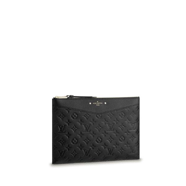 LOUIS VUITTON DAILY BLACK POUCH 23CM M62937