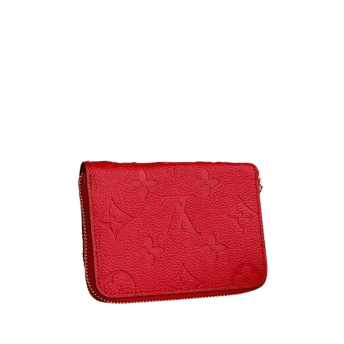 LOUIS VUITTON ZIPPY COIN PURSE MONOGRAM EMPREINTE RED 11CM M60067