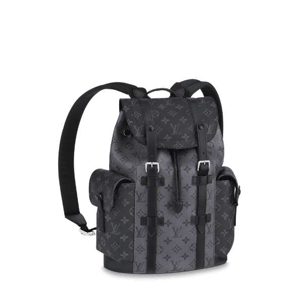 LOUIS VUITTON CHRISTOPHER MONOGRAM ECLIPSE REVERSE BLACK AND GREY 45CM M46331