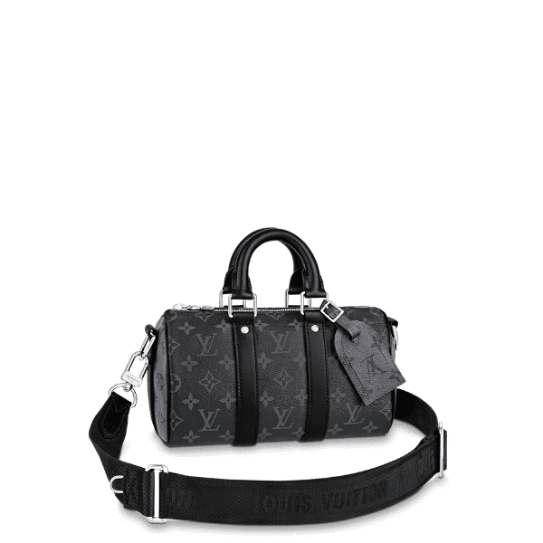 LOUIS VUITTON KEEPALL BANDOULIÈRE 28CM MONOGRAM ECLIPSE BLACK M46271