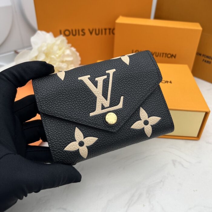 Alternative view of LOUIS VUITTON VICTORINE WALLET BLACK AND BEIGE 12CM M80968