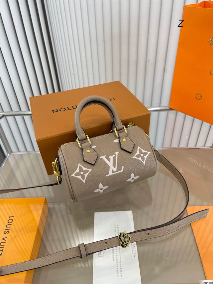 Alternative view of LOUIS VUITTON NANO SPEEDY MONOGRAM CANVAS LIGHT BROWN 17CM M81456