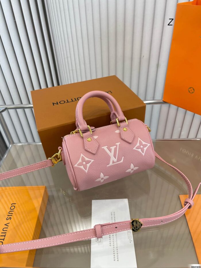 Alternative view of LOUIS VUITTON NANO SPEEDY MONOGRAM CANVAS PINK 17CM M81456